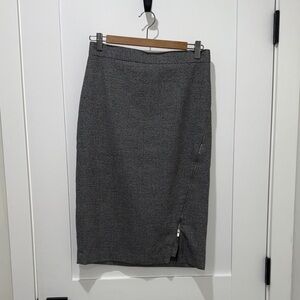 Gray Pencil Skirt